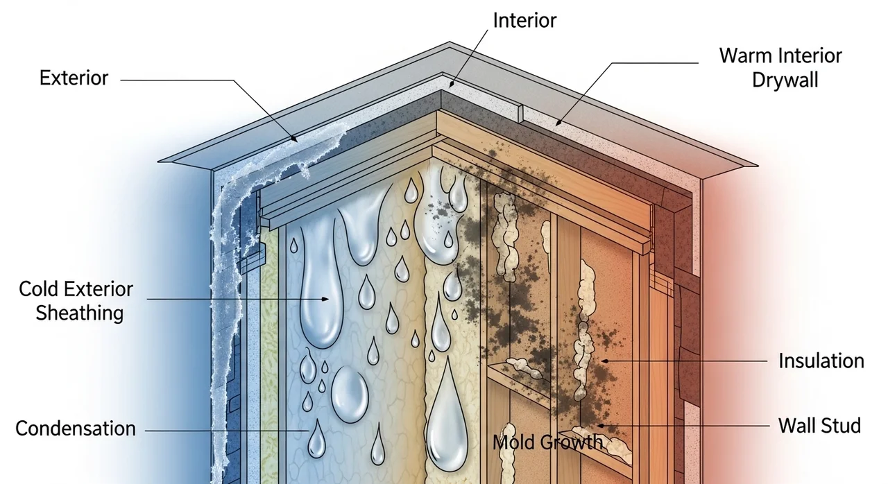 집에 곰팡이가 생기는 이유: 3가지 핵심 원인