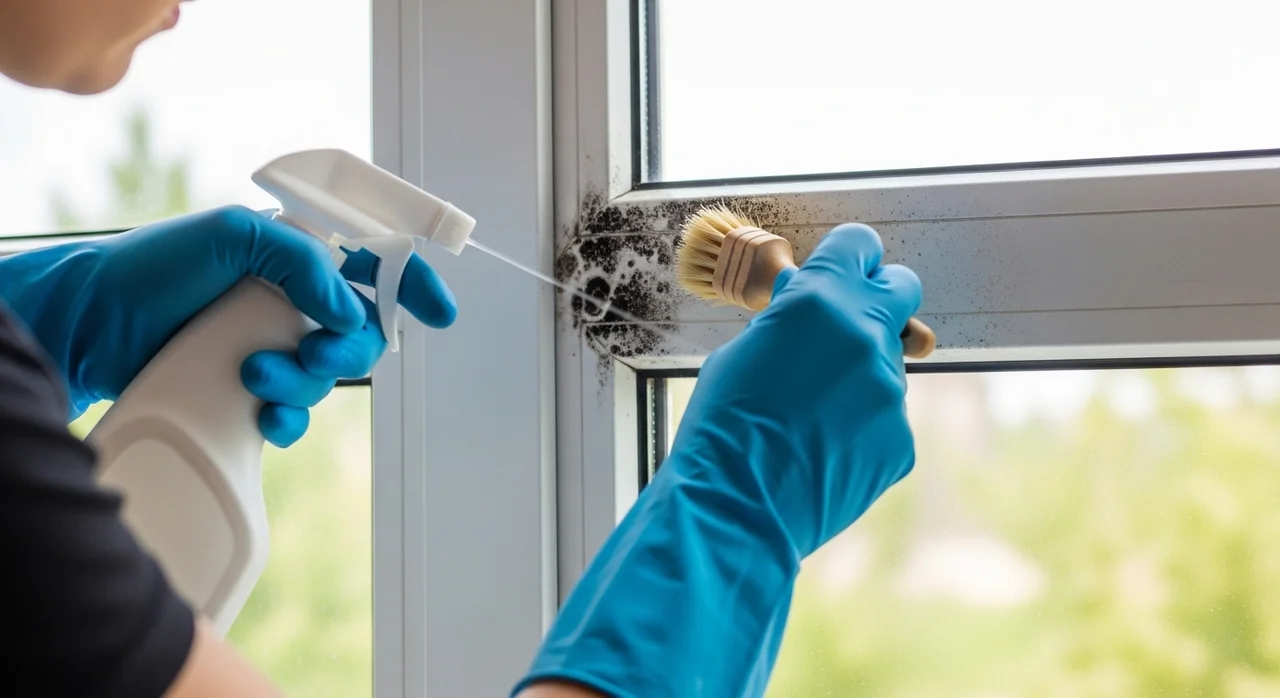 장소별 곰팡이 제거 방법: 욕실, 창틀, 벽지