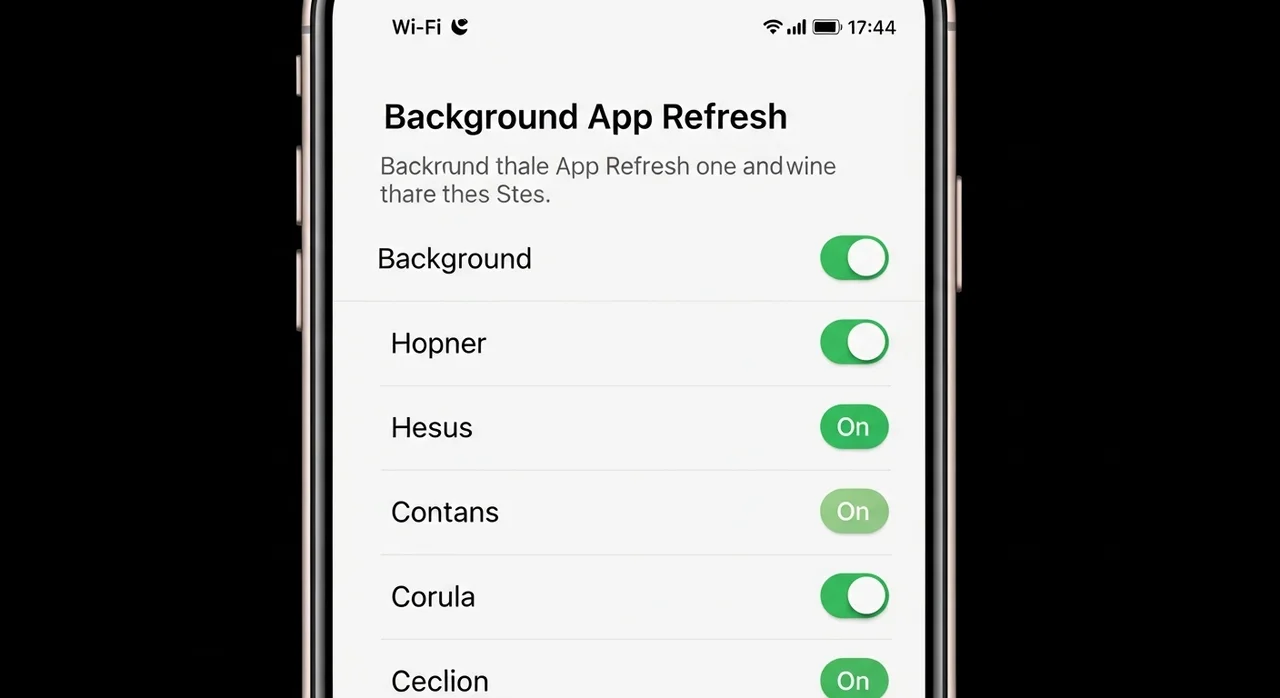 범인은 바로 '백그라운드 앱 새로고침'