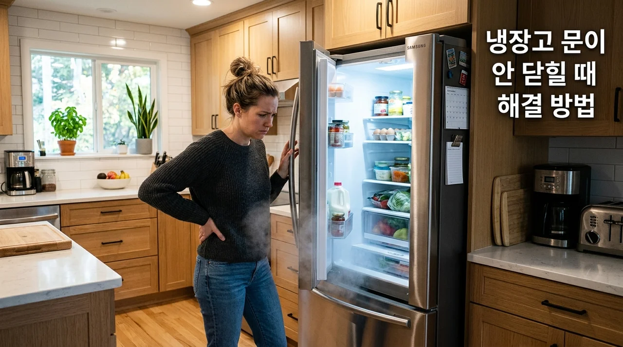냉장고 문이 잘 안 닫히는 이유와 해결 방법, 5분 만에 자가 수리하기
