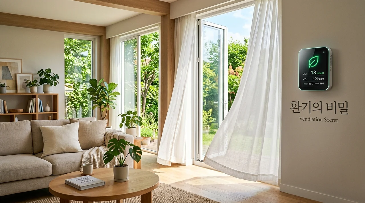 아침마다 창문 열었는데도 답답한 이유, 효과 200% 높이는 환기 방법