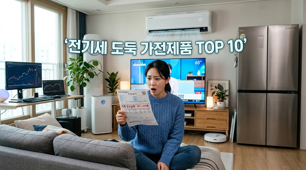 전기세 폭탄 범인은 누구? 가전제품 전기 많이 먹는 순위 TOP 7 및 절약 비법