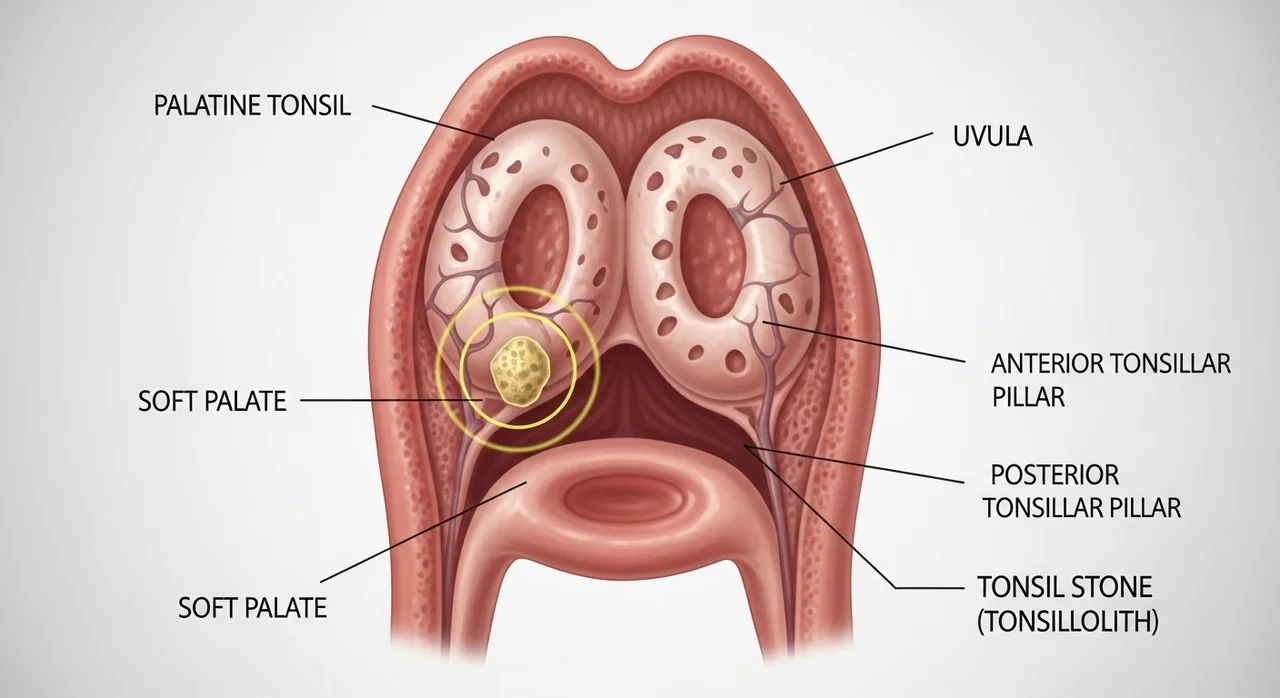 원인 2: 목구멍 속의 불청객, '편도결석'의 존재