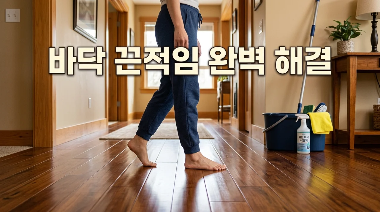 바닥 끈적이는 이유와 해결 방법, 청소해도 남는 끈적임 없애는 꿀팁