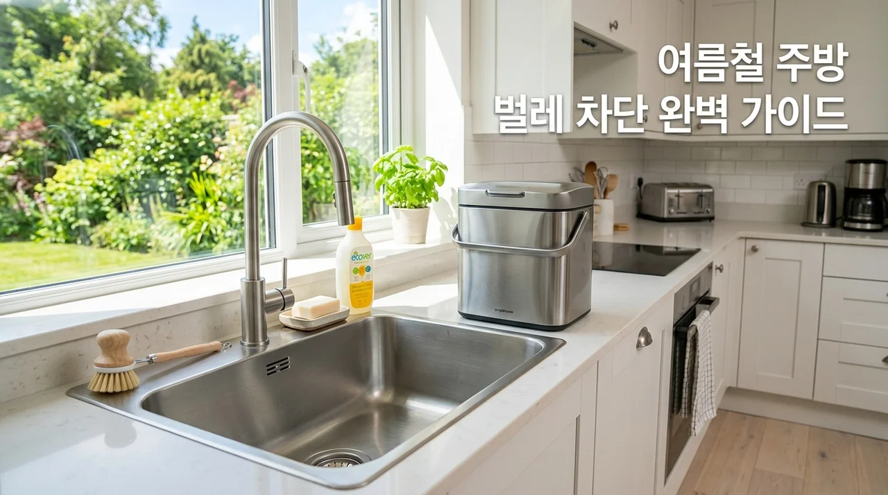여름철 주방 벌레 완벽 차단법! 초파리부터 바퀴벌레까지 퇴치 꿀팁