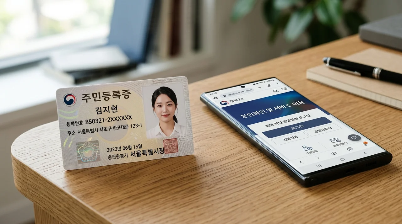 주민등록증 재발급 신청 방법 및 준비물 수수료 총정리 (정부24)