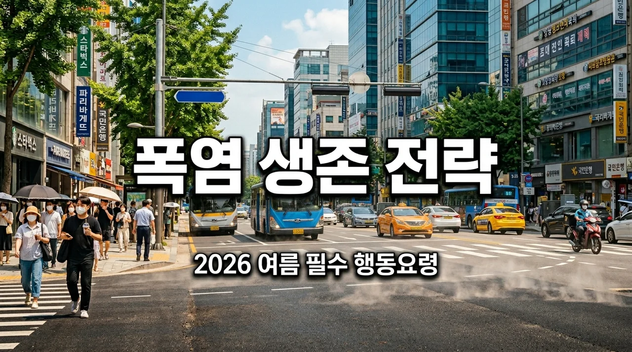 폭염 행동요령 2026: 무더위 속 건강을 지키는 5가지 필수 수칙
