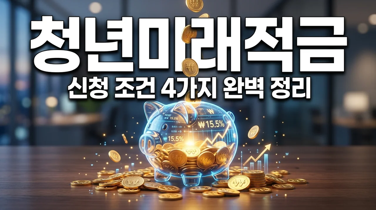 청년미래적금 신청 조건 4가지 2026년 최신 혜택 및 신청 방법 정리