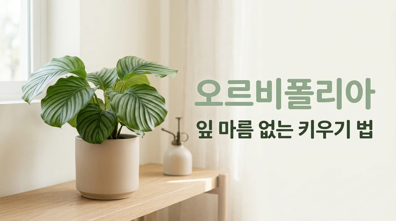 오르비폴리아 키우기 잎 마름 예방과 물주기 분갈이 흙배합 총정리