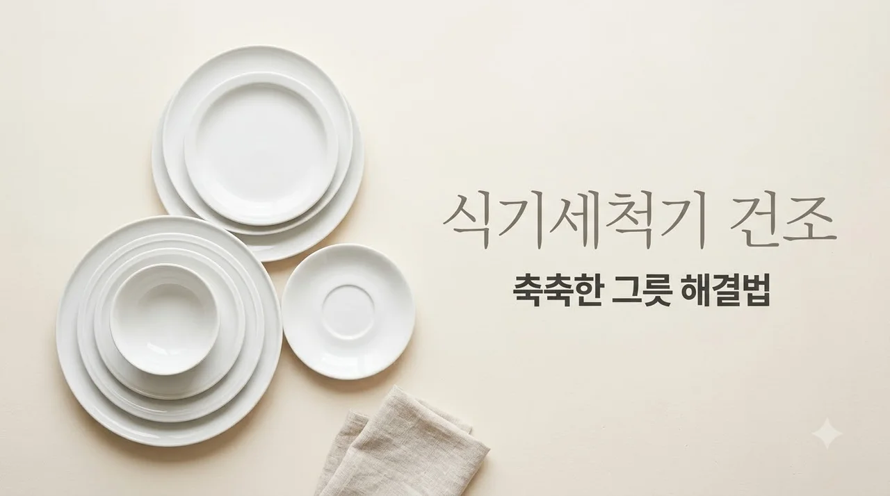 식기세척기 그릇 축축할 때 완벽하게 해결하는 핵심 설정 및 원인