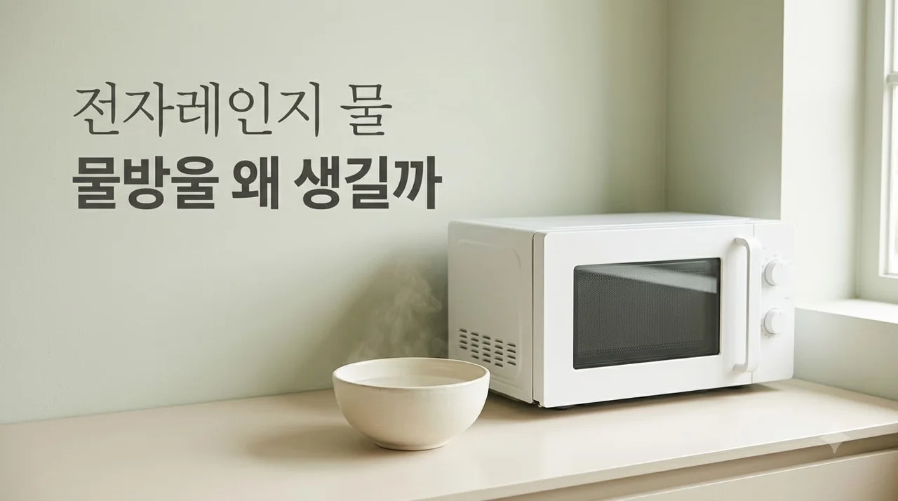 전자레인지 물방울 맺히는 원인과 반드시 닦아야 하는 이유