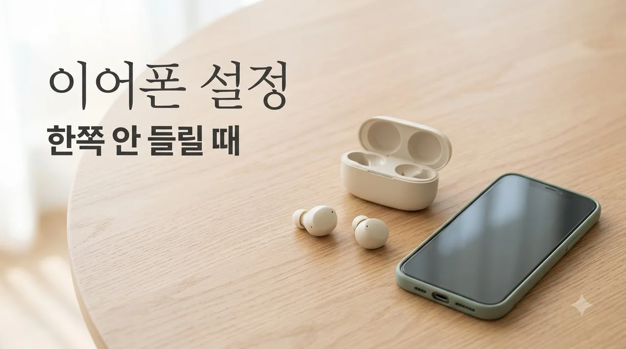 블루투스 이어폰 한쪽만 소리가 날 때 재연결 전에 해볼 설정 5가지