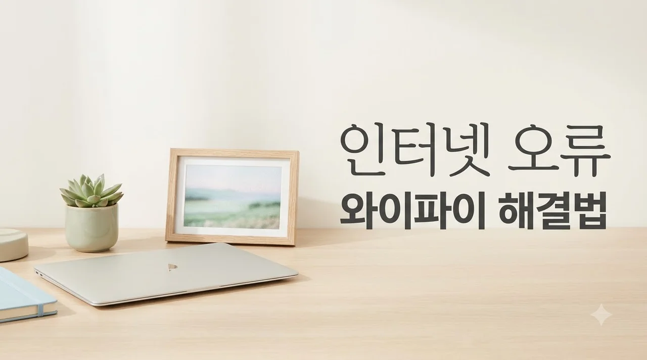 노트북 와이파이는 연결됐는데 인터넷 없음 해결을 위한 확인순서