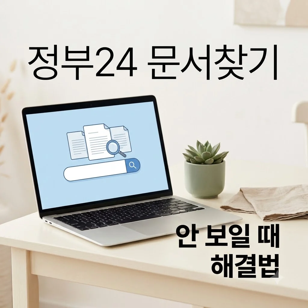 정부24 민원 처리완료 문서 안 보일 때 해결 방법 (공식 가이드)