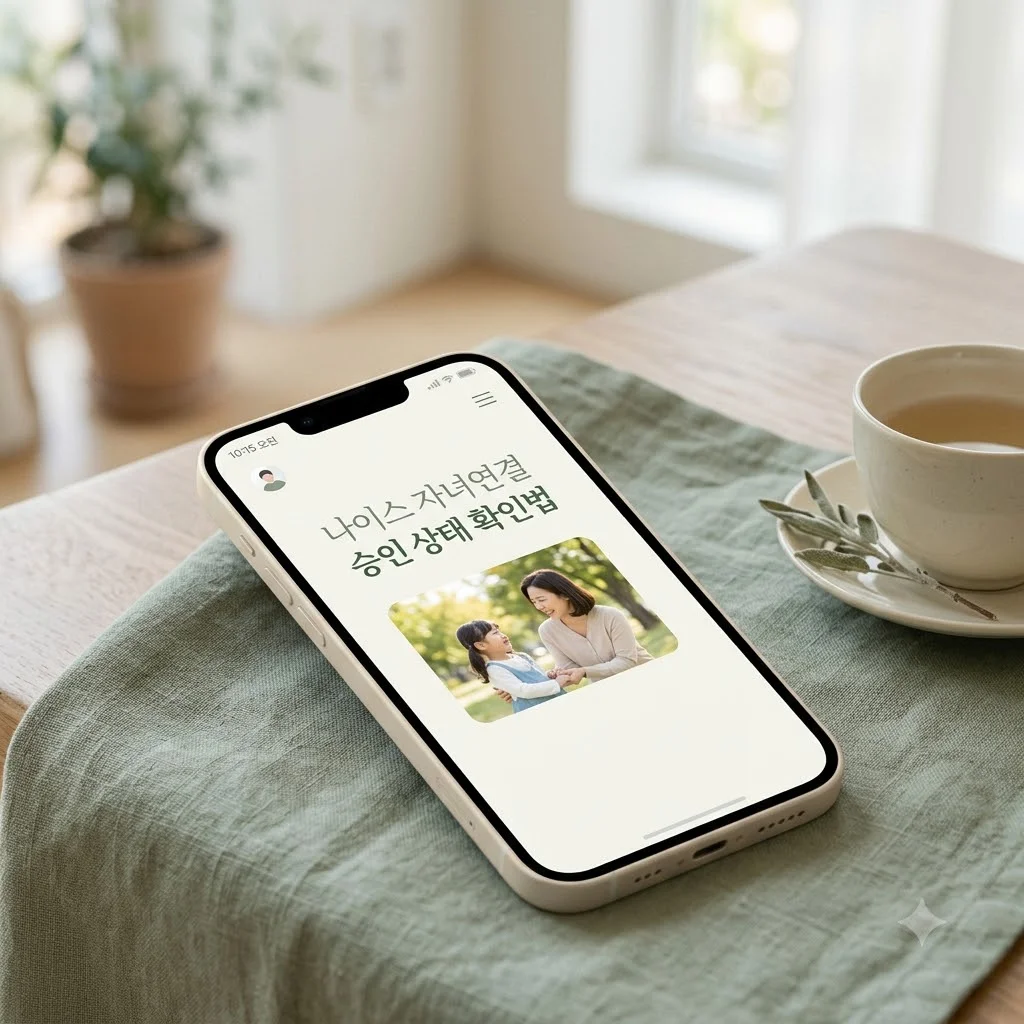 나이스 학부모서비스에서 자녀가 연결되지 않을 때 승인 상태 확인방법
