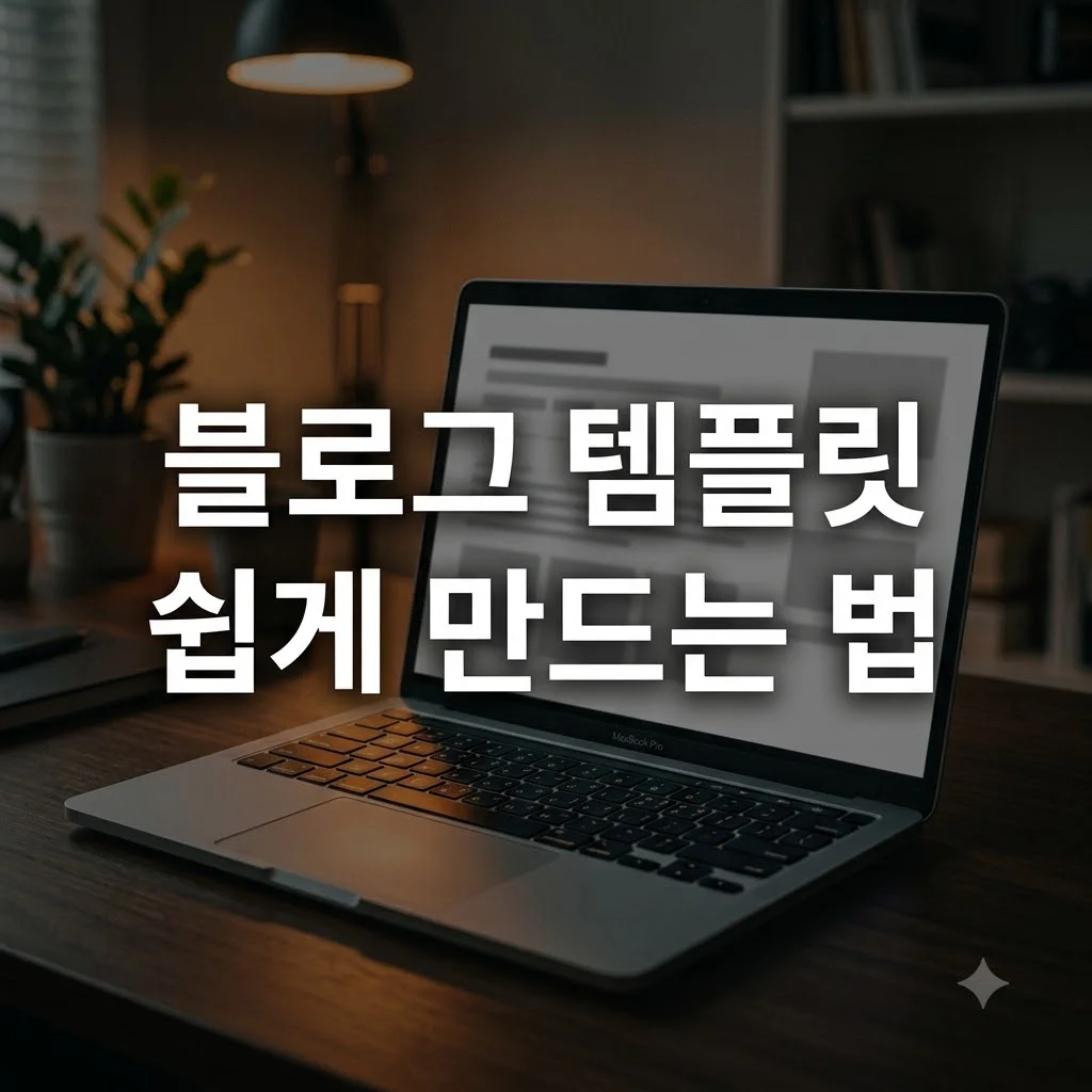 네이버 부분 템플릿 만드는 법 및 블로그 시간 단축 가이드