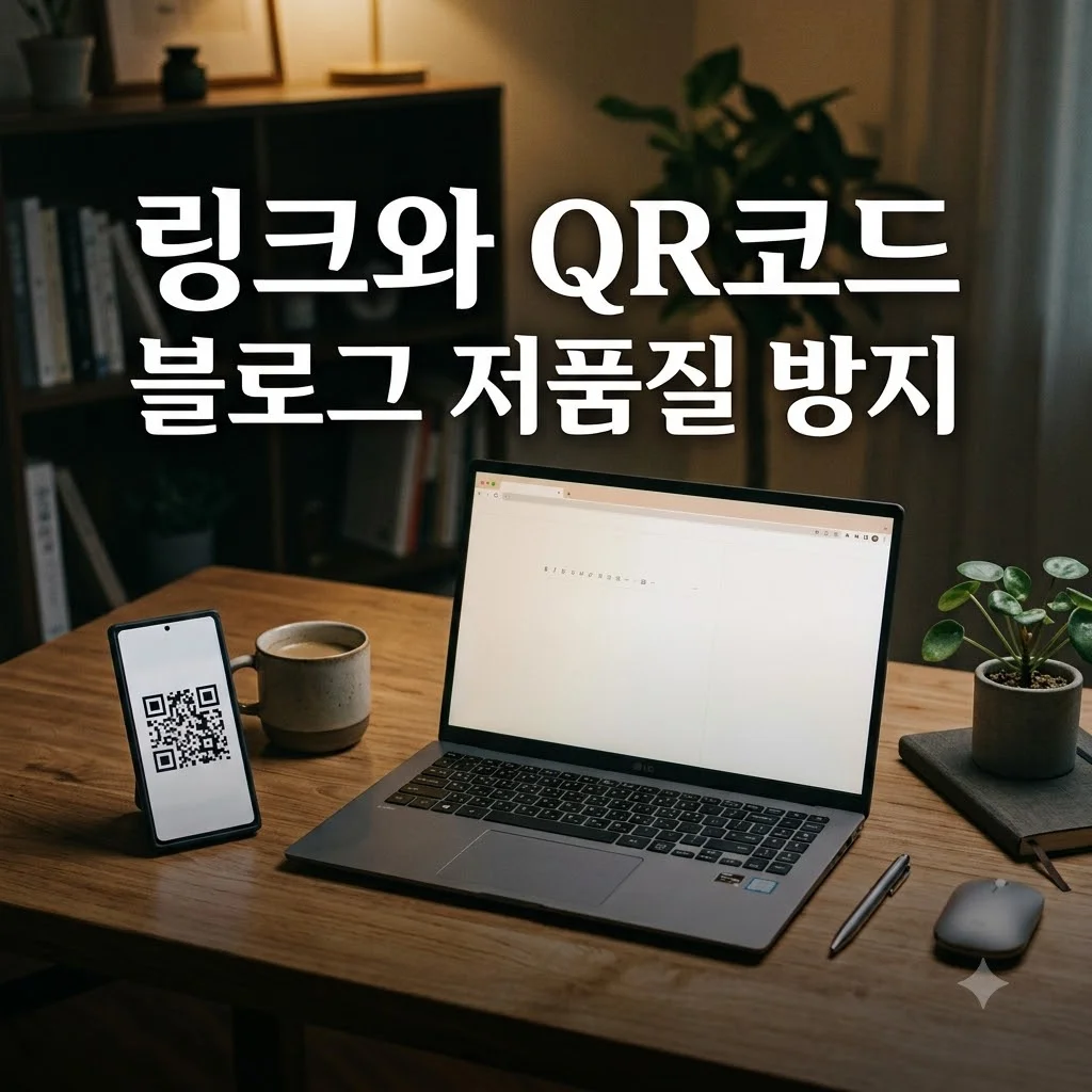 네이버 블로그 외부링크와 QR코드 차이 및 블로그 저품질 예방 가이드