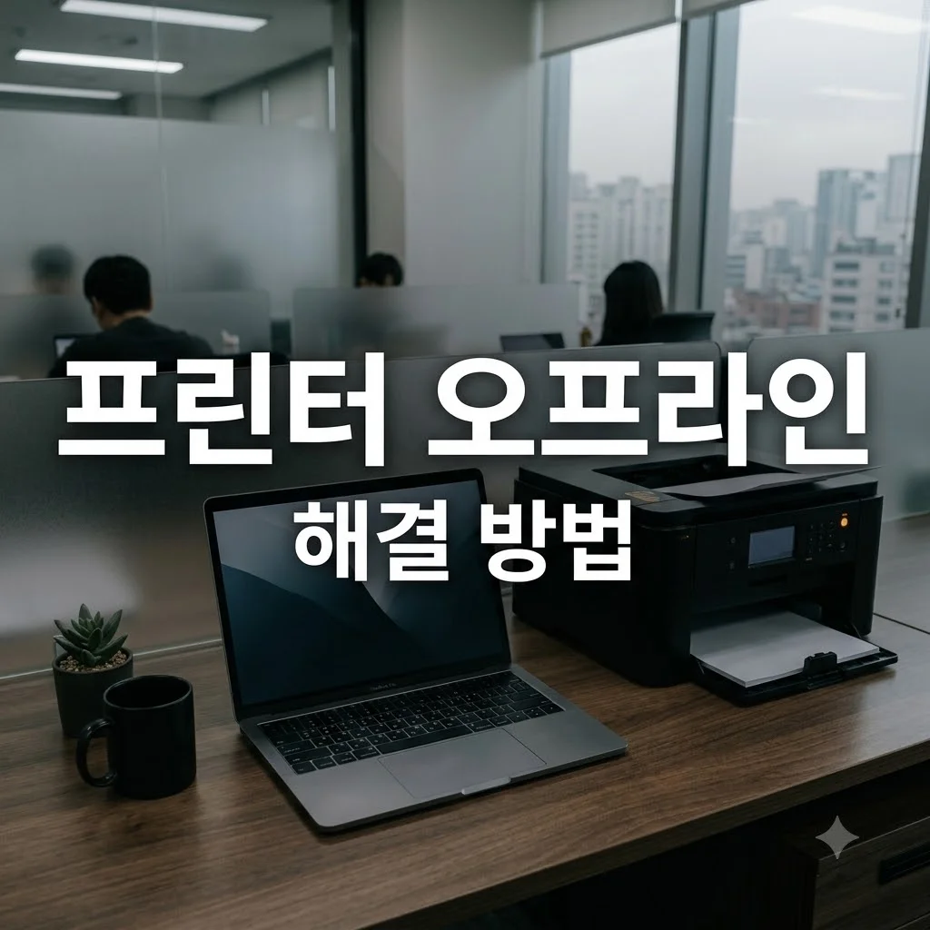 윈도우11 프린터가 오프라인으로 뜰 때 해결 방법 (공식)