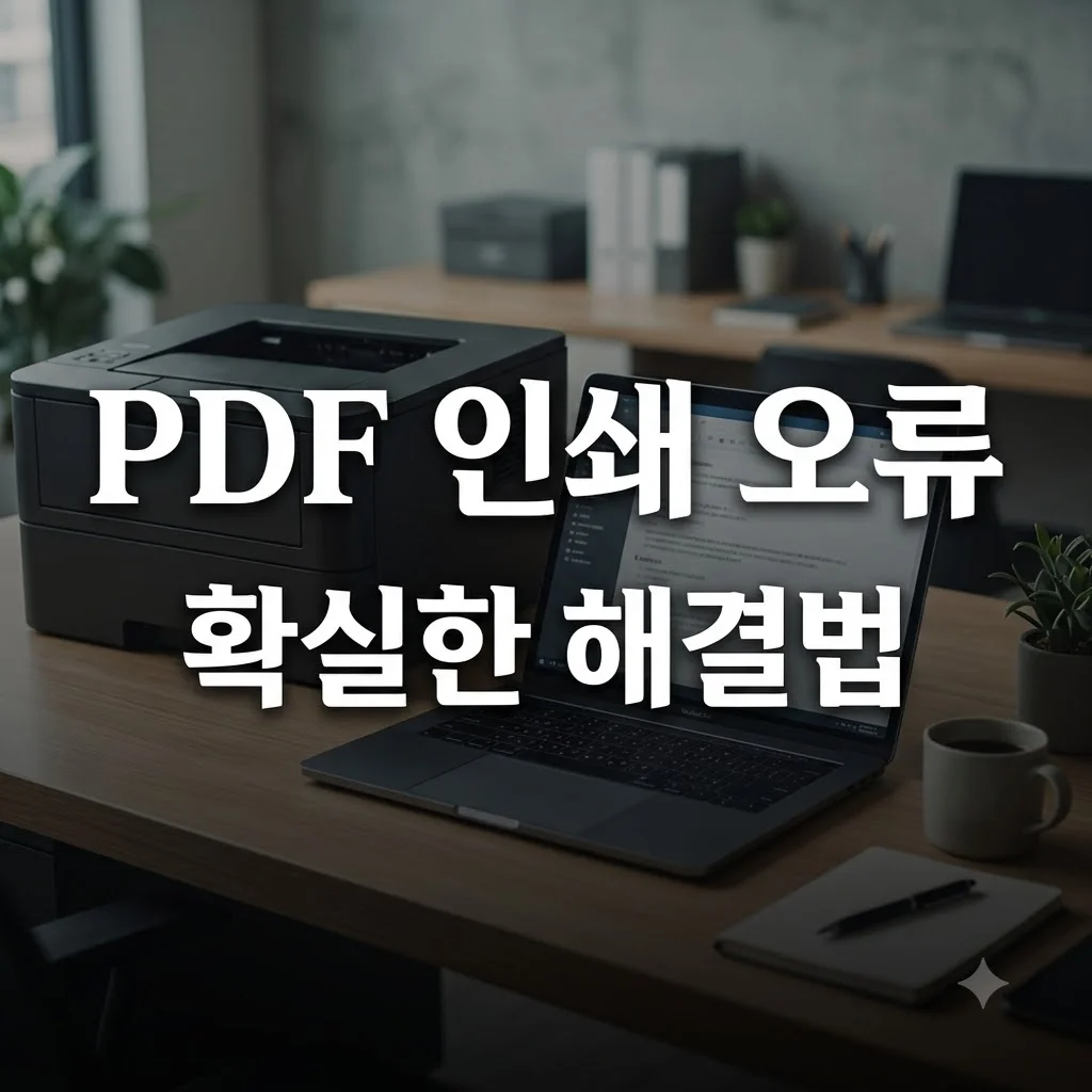 PDF 파일 인쇄가 안 될 때 원인과 단계별 해결 방법 총정리