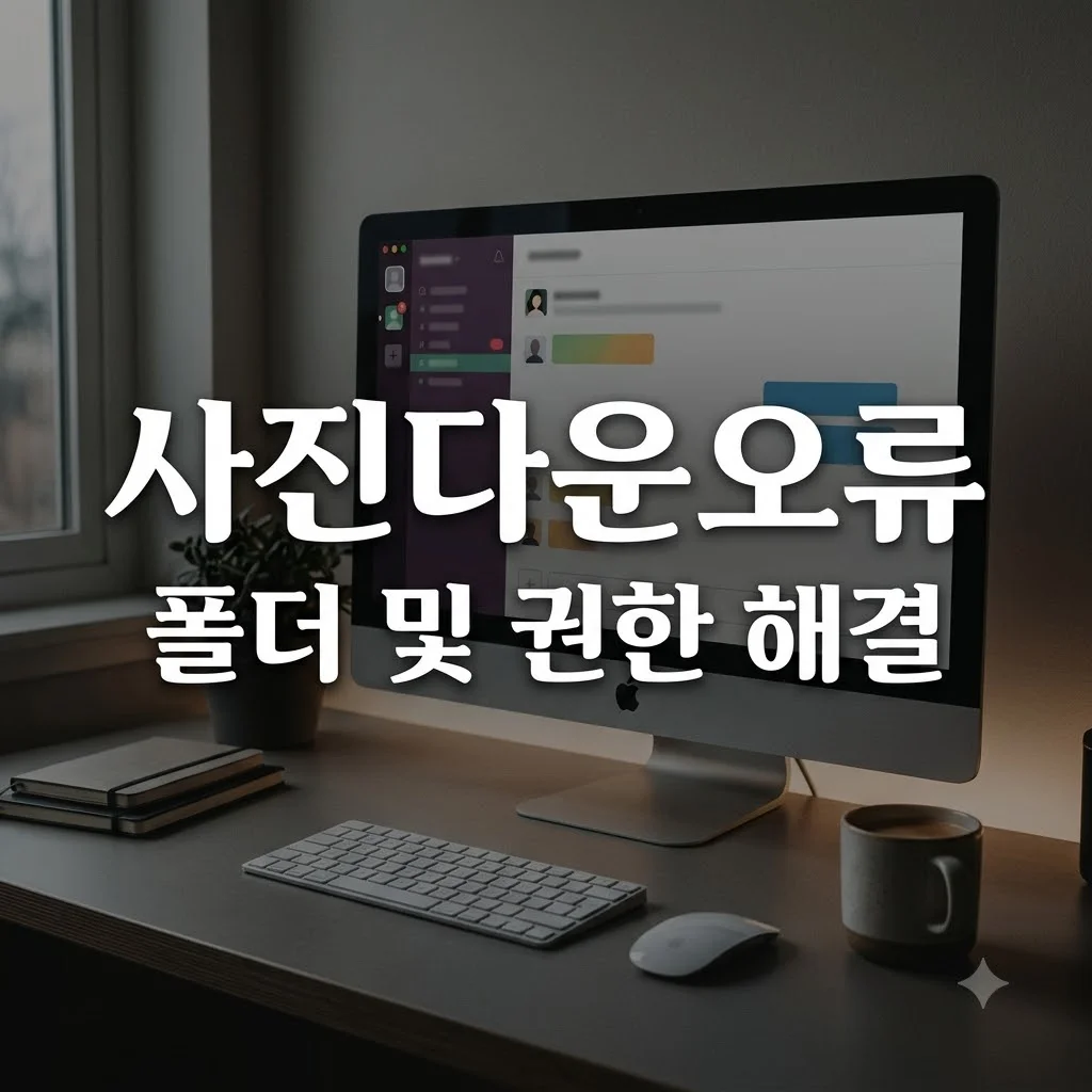 카카오톡 PC버전 사진 다운로드 안 될 때 해결법 및 저장 위치 권한 설정