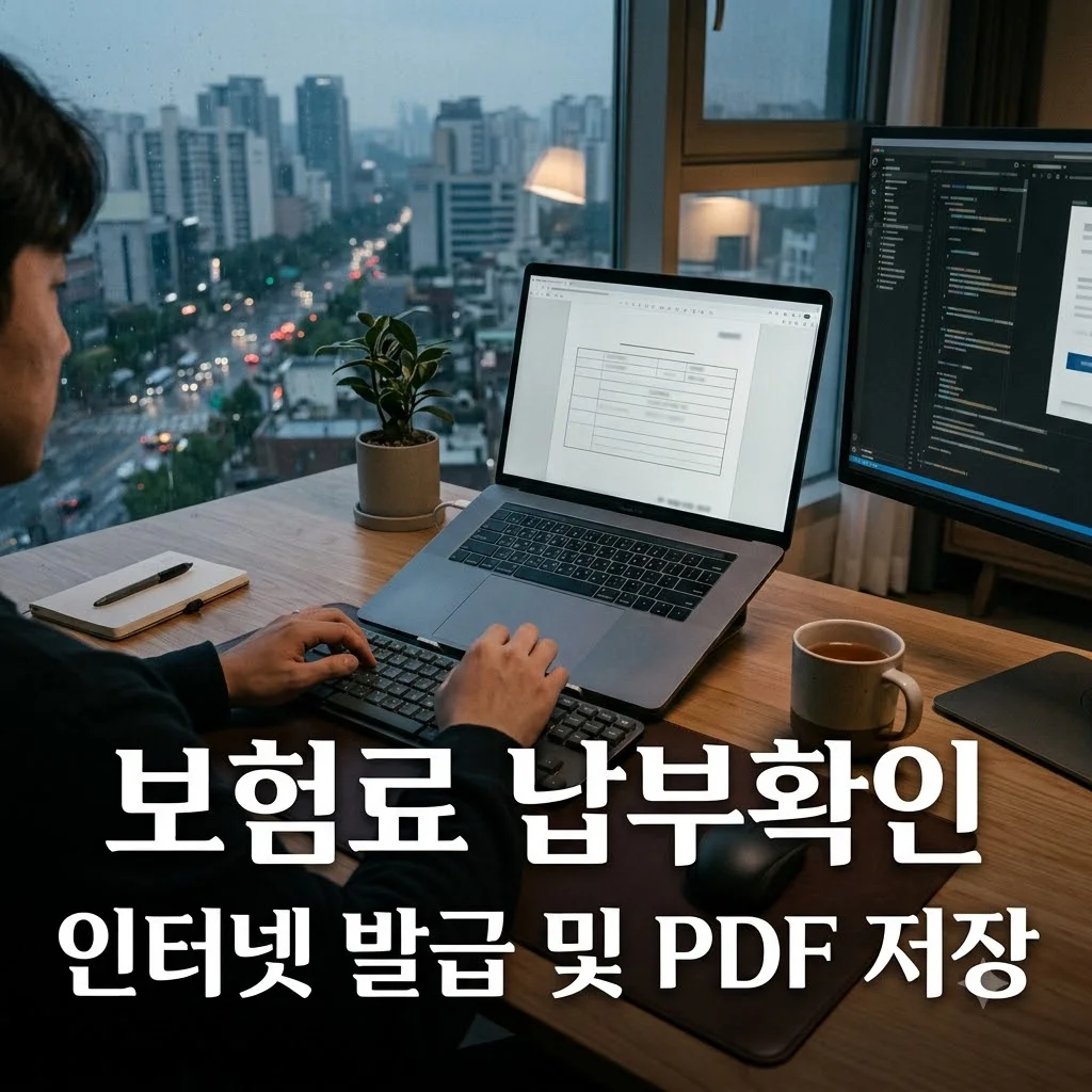 건강보험료 납부확인서 인터넷 발급 방법 및 PDF 저장 (2026 최신)