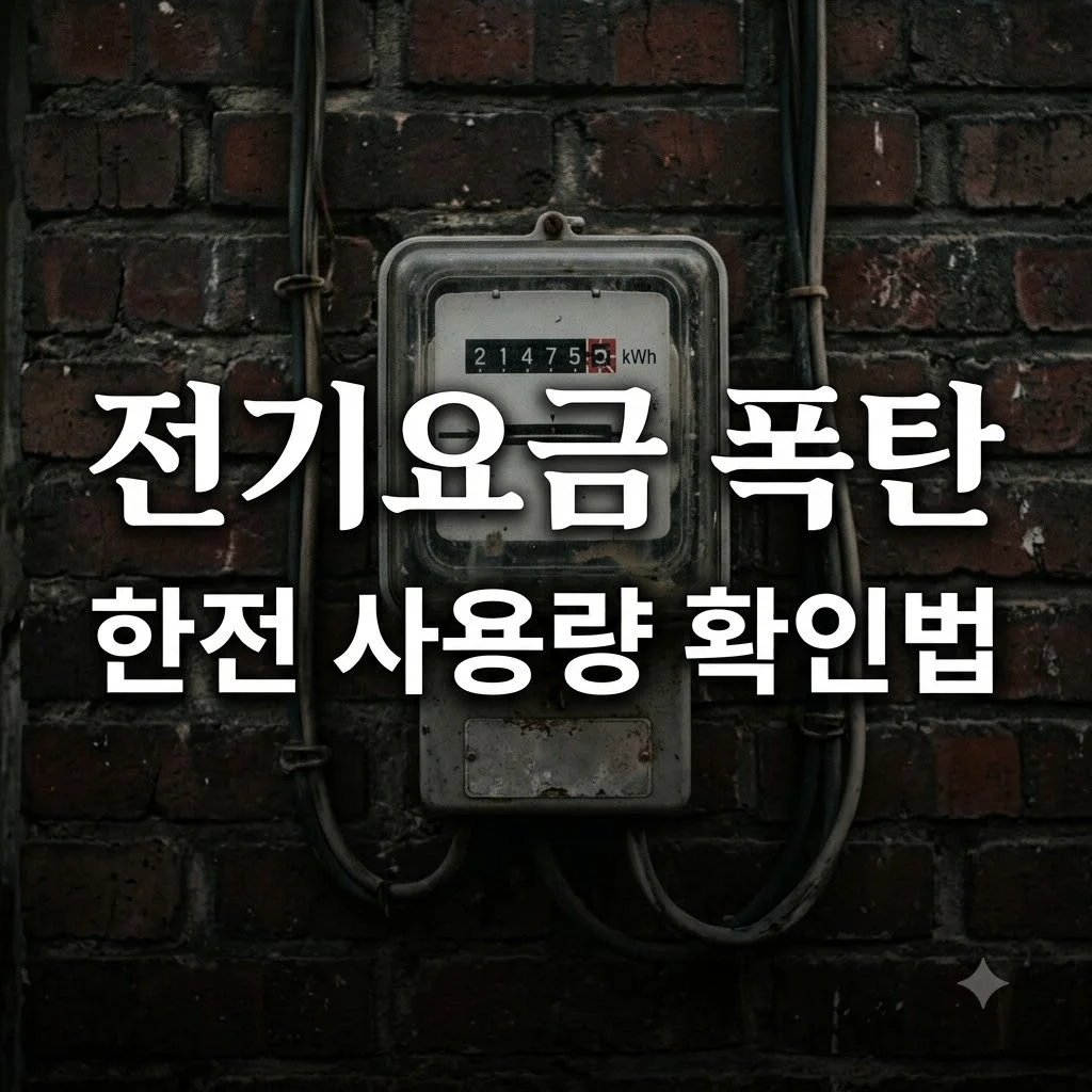 전기요금 갑자기 많이 나왔을 때 한전 사용량 검토 및 해결 방법