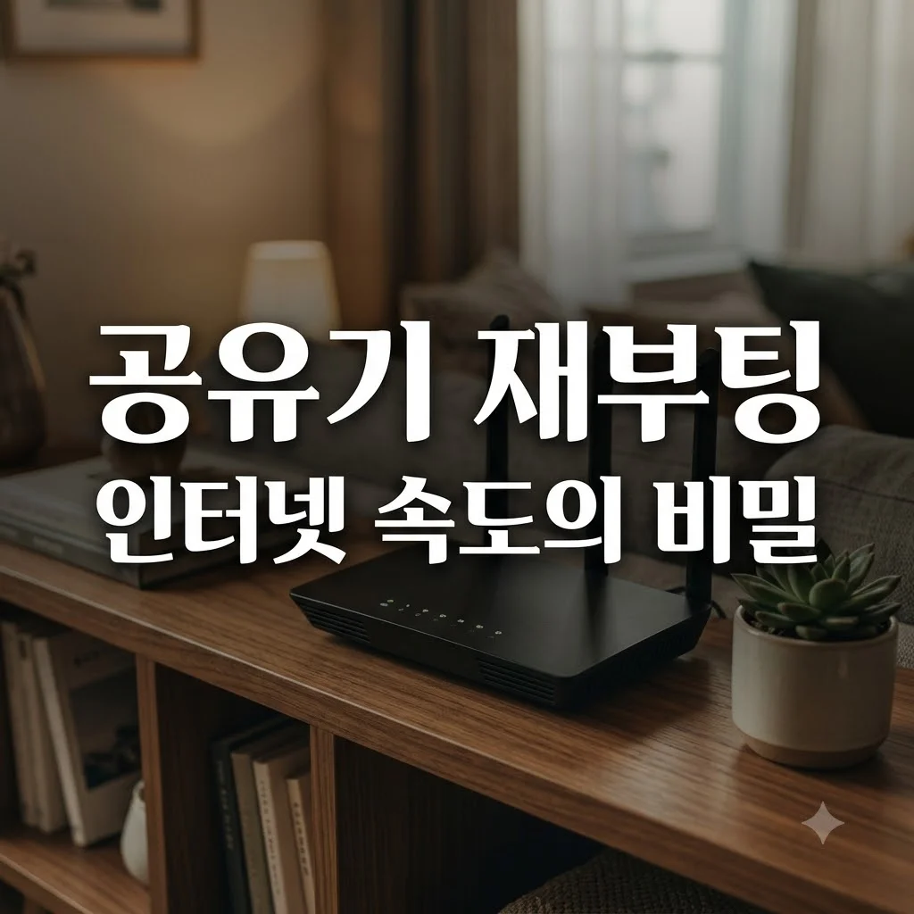 공유기 전원 껐다 켜면 인터넷이 빨라질까? 올바른 재부팅 방법