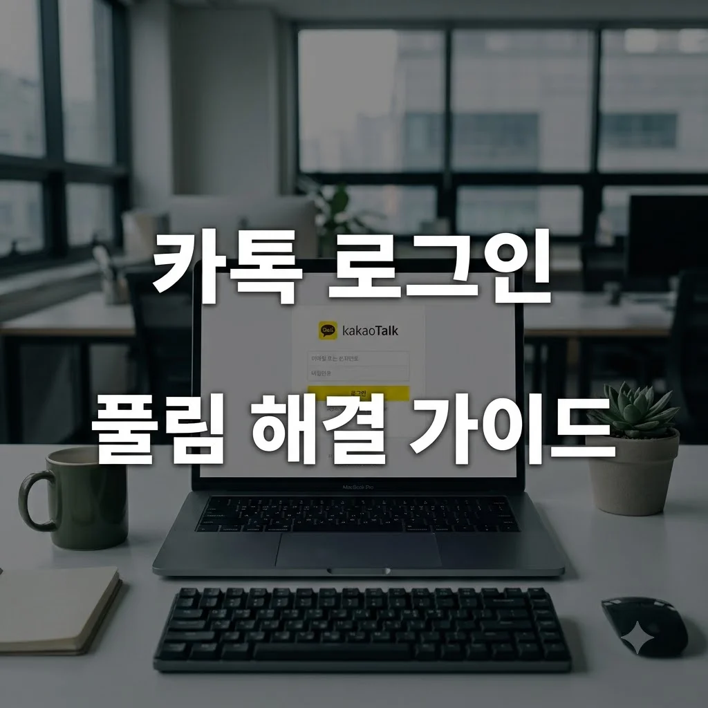 카카오톡 PC버전 로그인 풀림 해결 및 자동로그인 설정 방법