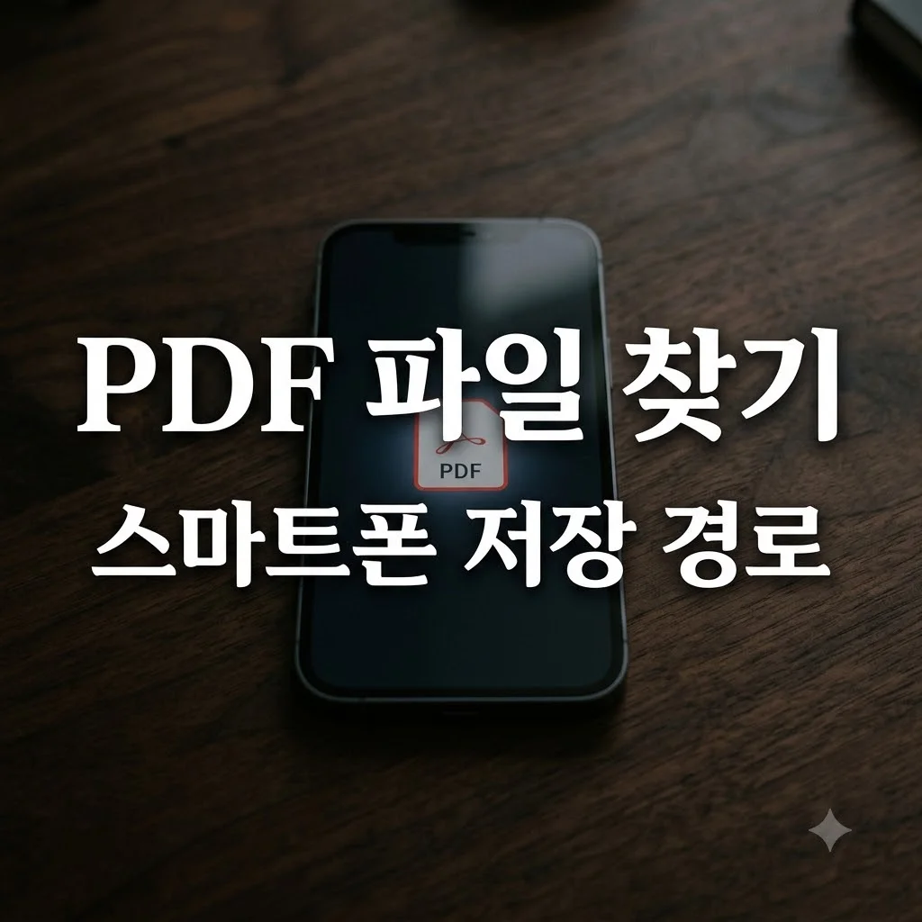 휴대폰에서 다운로드한 PDF 파일 어디에 저장될까? 안드로이드·아이폰 경로 찾기