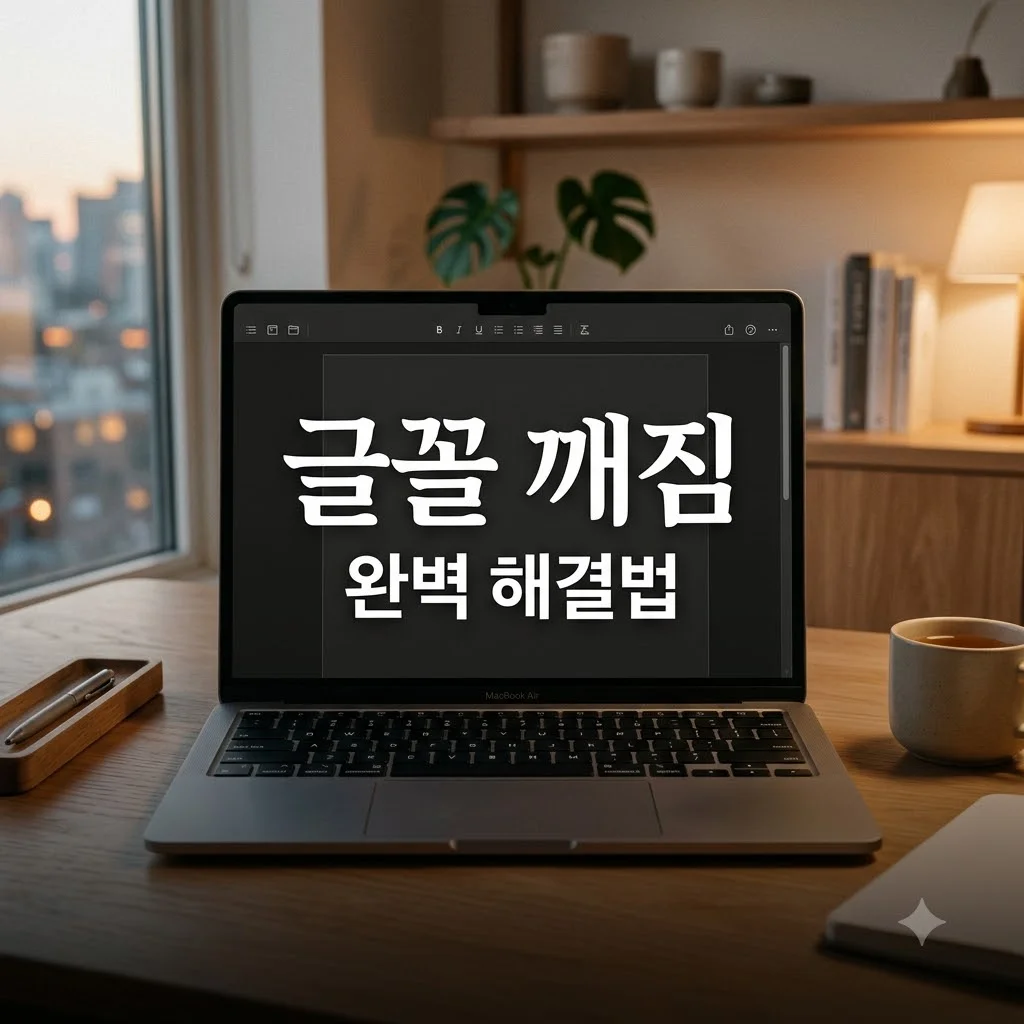 한글파일 글꼴이 다른 컴퓨터에서 깨질 때 폰트 없이 공유하는 방법