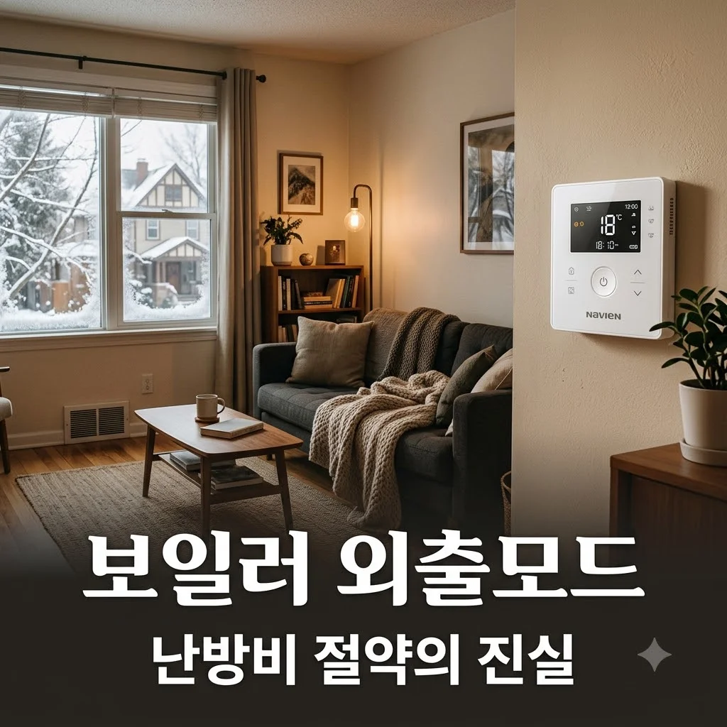 보일러 외출모드 계속 켜두면 절약될까? 외출·예약·실내모드 완벽 비교