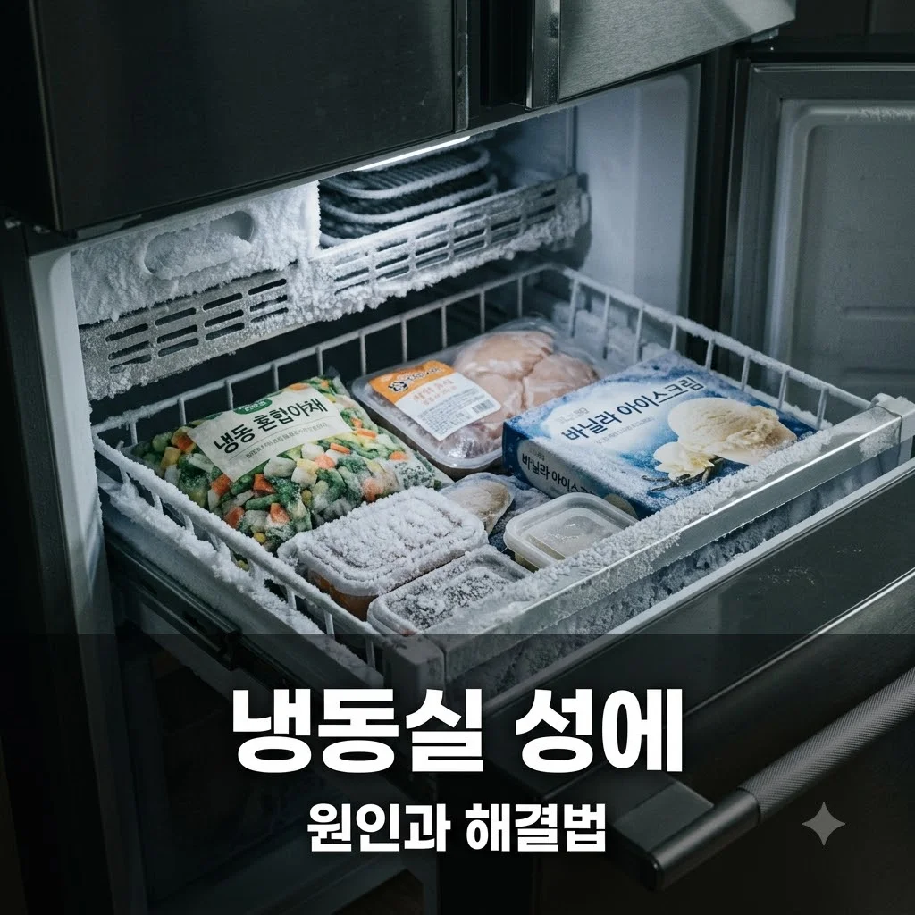 냉동실 서랍 성에 원인과 문이 닫혀도 해결하는 방법 총정리