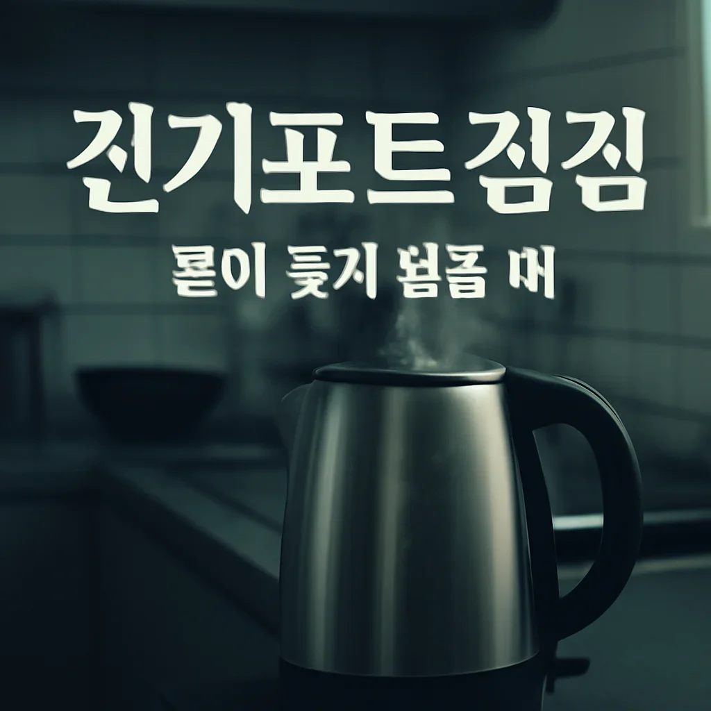 전기포트 물 끓이는 시간이 길어질 때 물때와 열판 점검 순서
