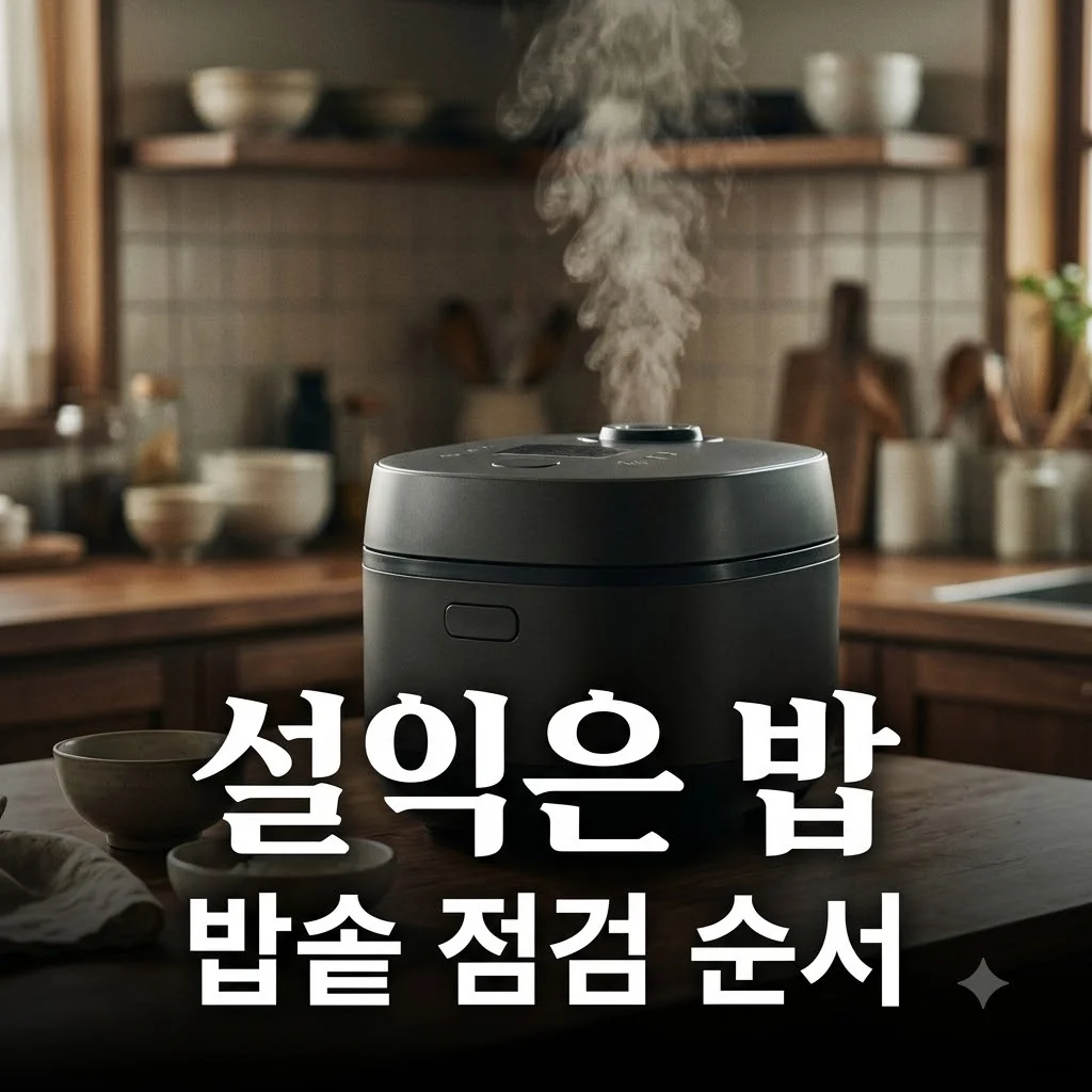 밥솥 밥이 자꾸 설익을 때 해결 방법: 원인 및 부품 점검 순서