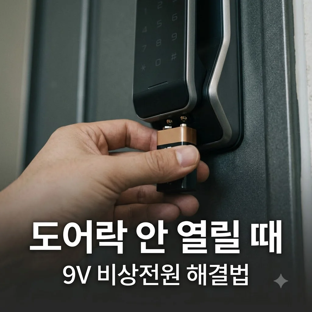 현관 도어락 비밀번호를 눌러도 문이 안 열릴 때 비상 해결법