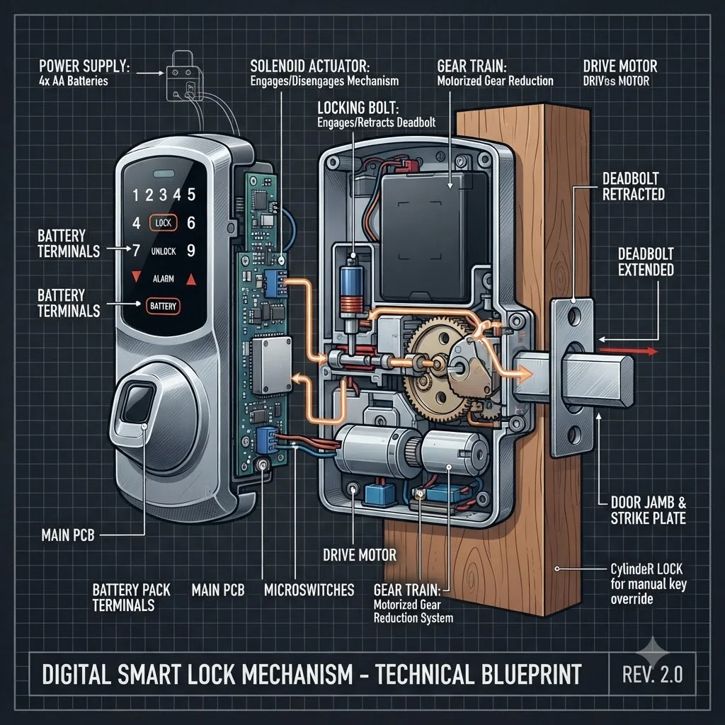 도어락이 먹통이 되는 근본적인 원인 과학적 분석
