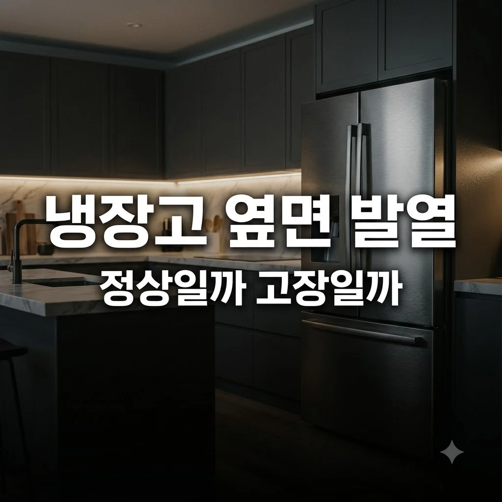 냉장고 옆면이 너무 뜨거울 때 정상 발열과 고장 구분법