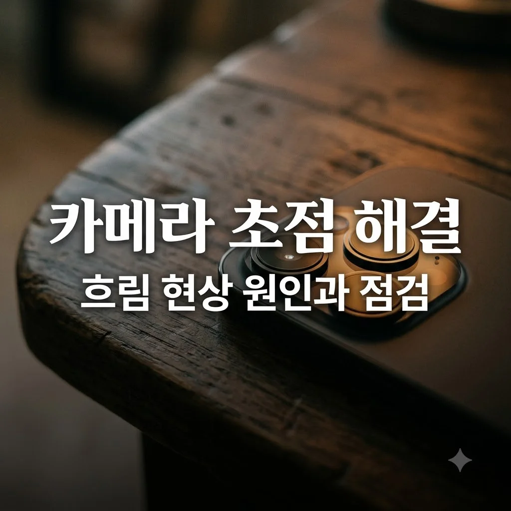 휴대폰 사진이 갑자기 흐리게 찍힐 때|렌즈·초점·카메라 설정 확인 순서