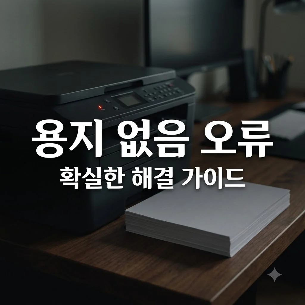 프린터 종이는 있는데 용지 없음 오류 해결을 위한 급지롤러 점검법