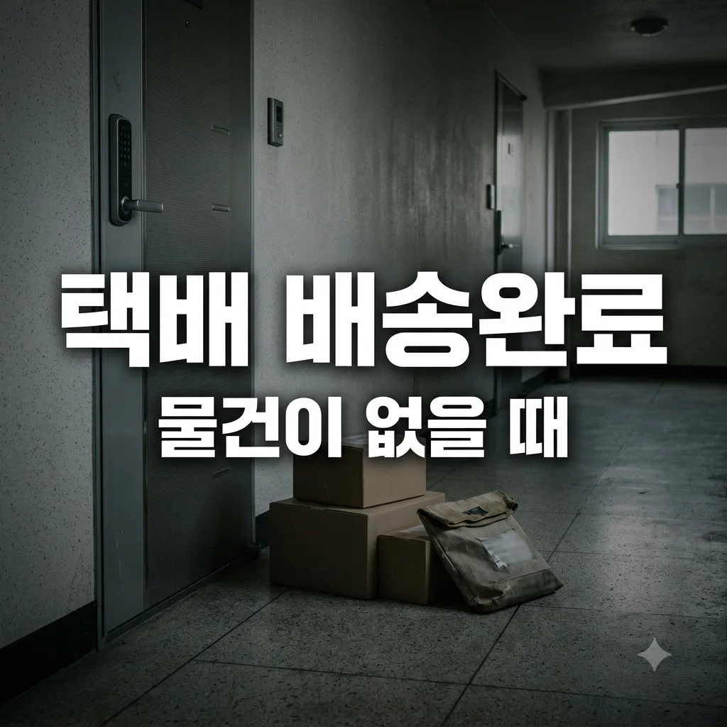 택배 배송완료인데 물건이 없을 때 확인 순서 및 대처 가이드
