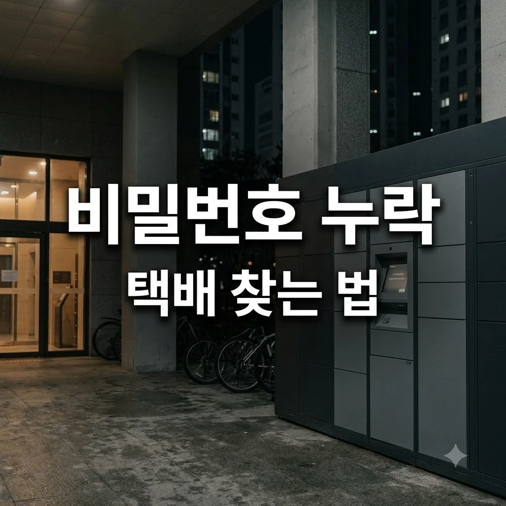 무인택배함 비밀번호 문자가 안 왔을 때 찾는 방법 해결 가이드